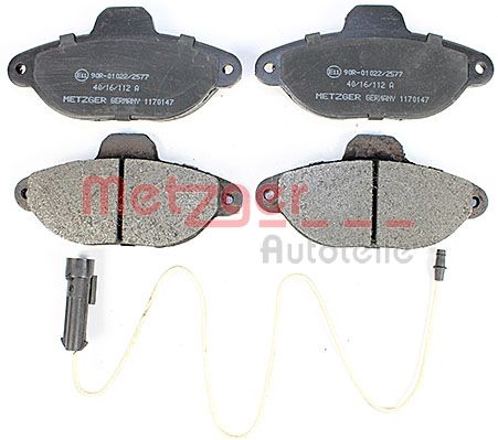 METZGER 1170147 Bremsbelagsatz, Scheibenbremse